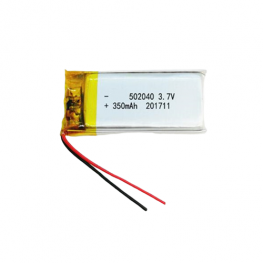 502040 350mAh Li polymer battery 